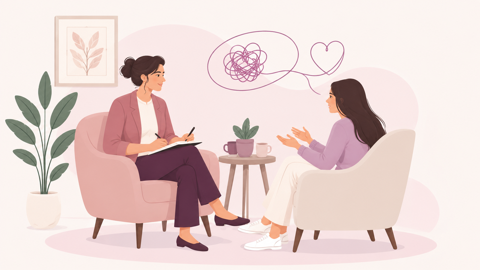 A calm counselling space at Empathizze